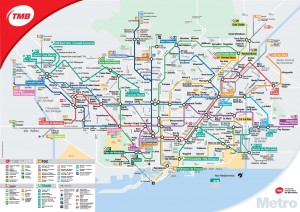 plan de Metro Barcelone