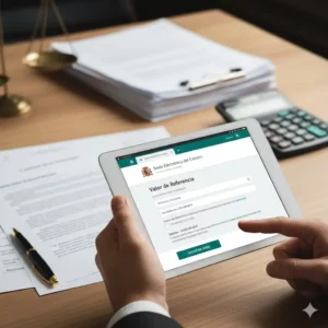 Graphique financier espagnol sur carte de l'Espagne, concept de Valeur de Référence (Valor de Referencia) du Cadastre et fiscalité immobilière.