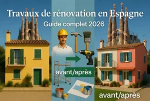 Travaux de rénovation en Espagne – Avant/après d’une villa méditerranéenne, outils de chantier, peintre et guide complet des rénovations immobilières en Espagne.